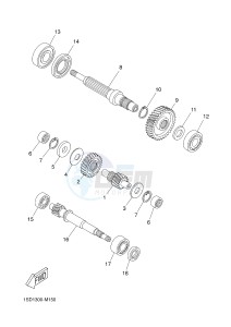 YPR400RA XMAX 400 ABS EVOLIS 400 ABS (1SD9) drawing TRANSMISSION