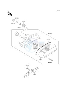 ER 500 C [ER5] (C1-C2) [ER5] drawing TAILLIGHT-- S- -