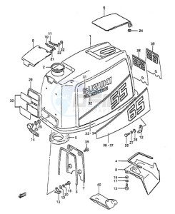 DT 55 drawing Engine Cover (1988)