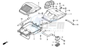 VF750C drawing AIR CLEANER