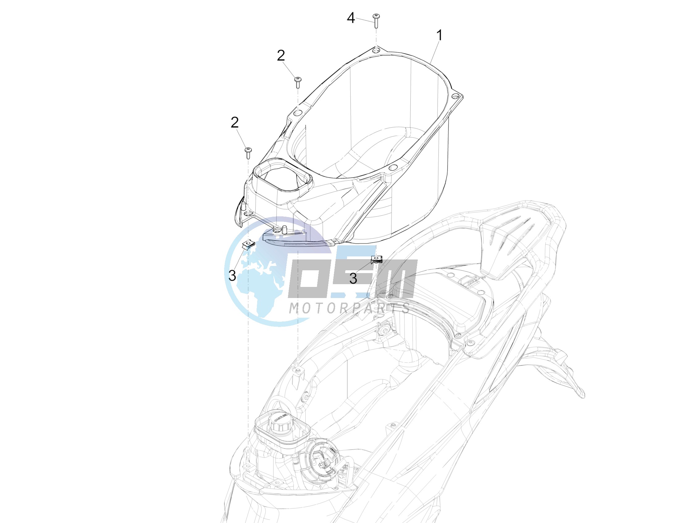 Helmet housing - Undersaddle