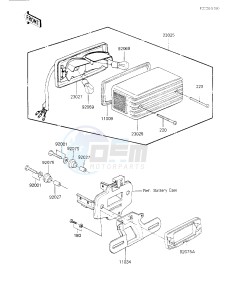 KZ 700 A (A1) drawing TAILLIGHT