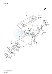 AN400 BURGMAN EU-UK drawing MUFFLER