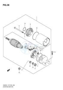 AN650 (E3-E28) Burgman drawing STARTING MOTOR