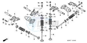 NT700VA UK - (E / MKH) drawing CAMSHAFT/VALVE