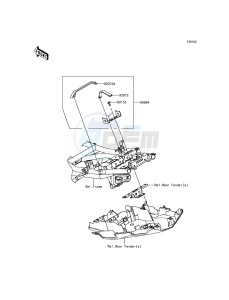 VERSYS_650_ABS KLE650FFF XX (EU ME A(FRICA) drawing Accessory(U-Lock Bracket)