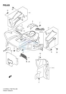 LT-A750X (P28-P33) drawing FRONT FENDER (LT-A750XZL1 P28)