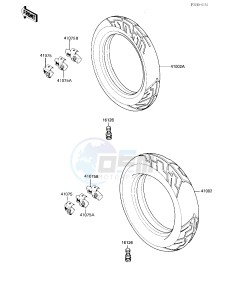 ZX 600 B [NINJA 600RX] (B1) [NINJA 600RX] drawing TIRES