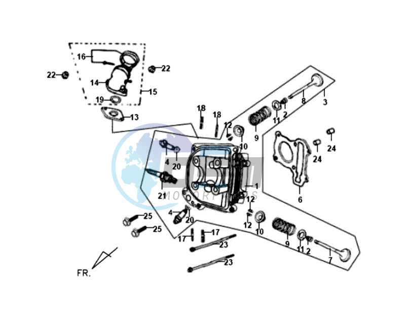 CYLINDER HEAD CPL  / INLET