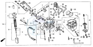 CG125 drawing CARBURETOR (1)