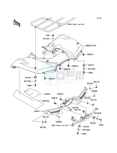 KVF750_4X4 KVF750DBF EU GB drawing Rear Fender(s)