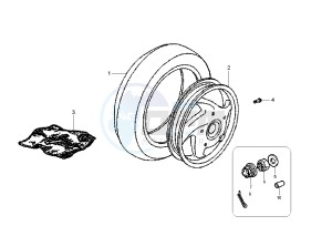 Fly 125 drawing Rear Wheel