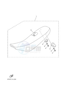 YZ85 YZ85LW (1SP1 1SP3) drawing SEAT