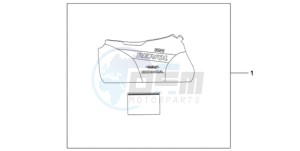 CBR1000RA9 France - (F / ABS CMF REP) drawing INDOOR BODY COVER