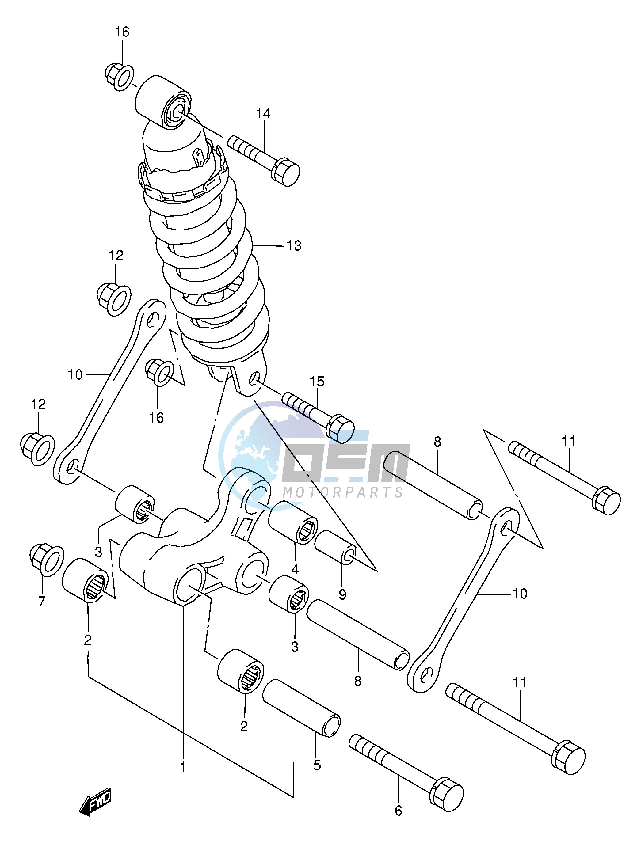 REAR CUSHION LEVER