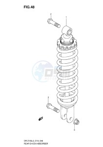 DR-Z125 EU drawing REAR SHOCK ABSORBER