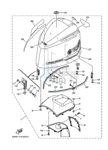 FL350AETU drawing FAIRING-UPPER