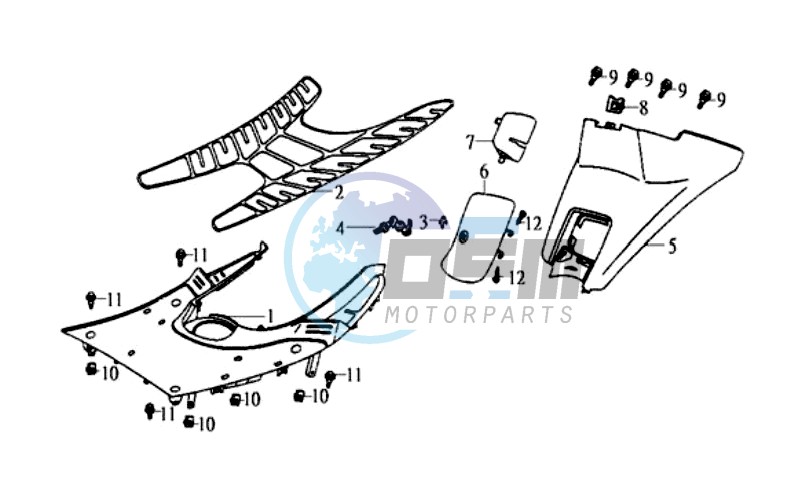 COWLING / FOOTREST / FLOOR MAT