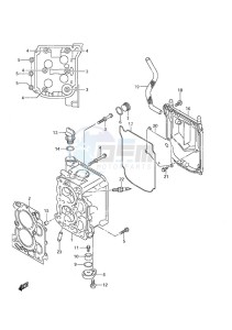 DF 9.9A drawing Cylinder Head