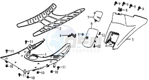 JET EURO 50 drawing COWLING / FOOTREST