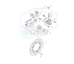 XP T-MAX SV 500 drawing REAR BRAKE CALIPER