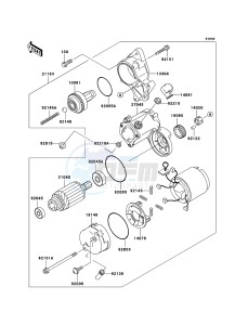 MULE 3010 4x4 KAF620E6F EU drawing Starter Motor