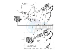 TT RE 600 drawing HEADLIGHT