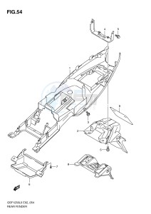 GSF1250 (E2) Bandit drawing REAR FENDER (GSF1250L0)