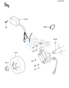 KX 80 E [KX80] (E2-E3) [KX80] drawing IGNITION_GENERATOR -- 84 KX80-E2- -