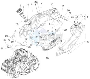 SRV 850 4t 8v e3 drawing Fuel Tank