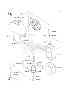 VN 800 A [VULCAN 800] (A10-A11) [VULCAN 800] drawing FUEL EVAPORATIVE SYSTEM-- CA- -