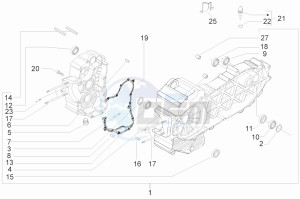 MP3 500 Sport (USA) USA drawing Crankcase