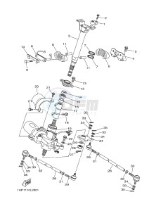 YFM550FWAD YFM5FGPB GRIZZLY 550 EPS (1HS3 1HS4) drawing STEERING