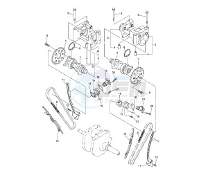 XVS A MIDNIGHT STAR 1300 drawing CAMSHAFT AND TIMING CHAIN