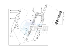 X8 125 drawing Front Fork