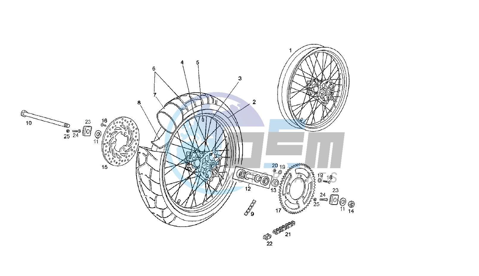 REAR WHEEL SENDA SM