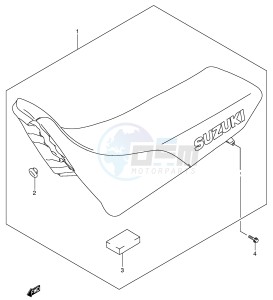 DR-Z250 (E3-E28) drawing SEAT (MODEL K1)