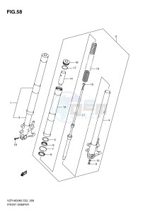 VZR1800 (E2) INTRUDER drawing FRONT DAMPER (VZR1800K6 U2K6 K7 U2K7 NK8 NU2K8)