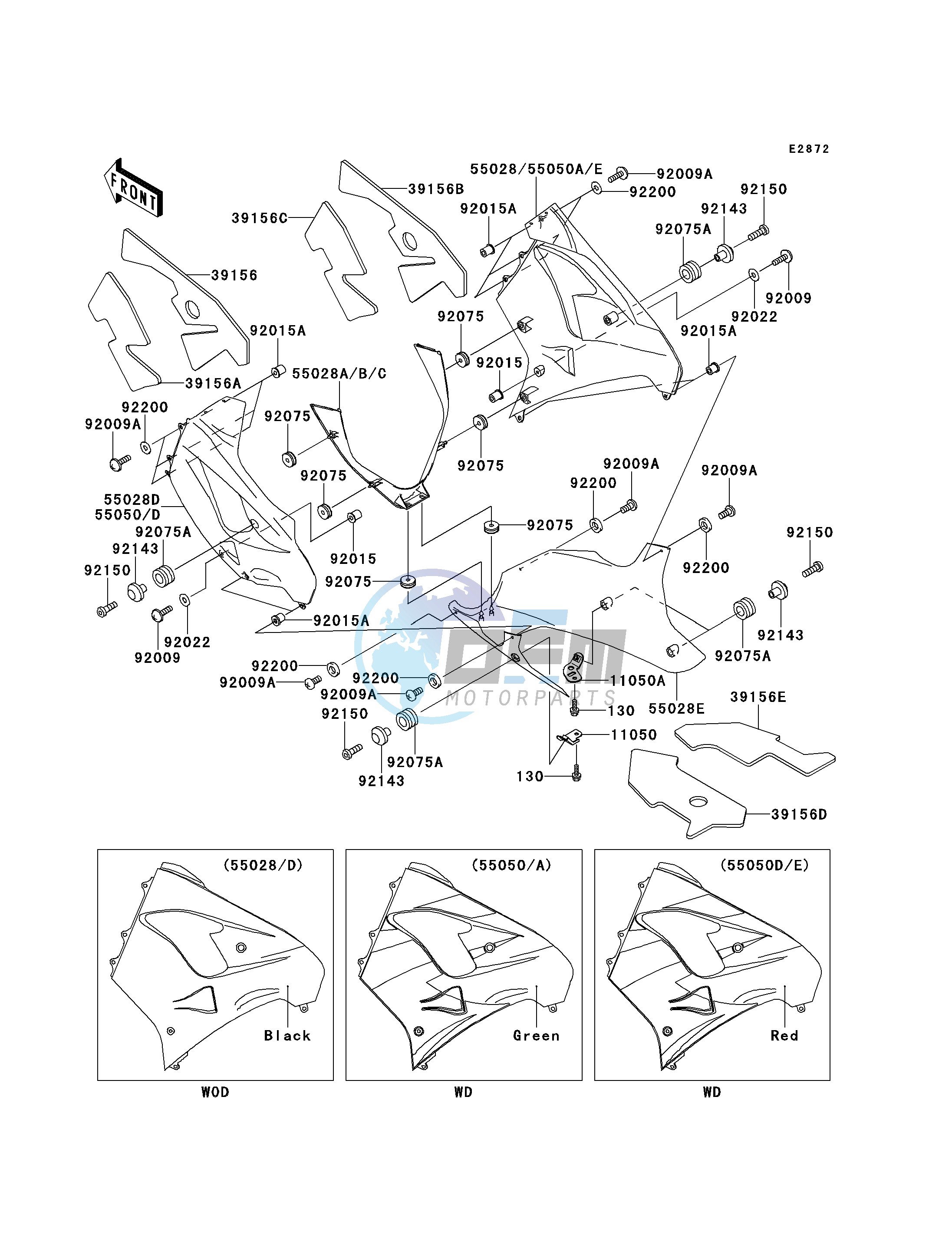 COWLING LOWERS -- ZX900-E1- -