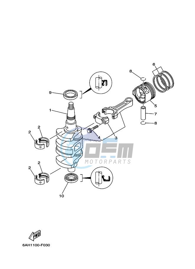 CRANKSHAFT--PISTON