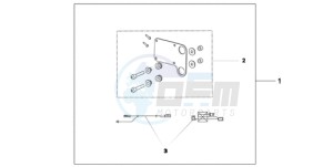 CB600F9 France - (F / CMF) drawing HEATED GRIP ATT.