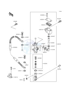 KLX 650 A [KLX650R] (A1-A3) [KLX650R] drawing REAR MASTER CYLINDER