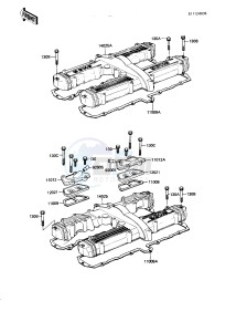 KZ 750 N [SPECTRE] (N1-N2) [SPECTRE] drawing CYLINDER HEAD COVER