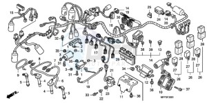 CB1300SA9 Australia - (U / ABS BCT MME TWO) drawing WIRE HARNESS/IGNITION COIL (CB1300S/CB1300SA)