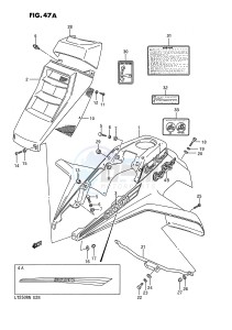 LT250R (E28) drawing FRONT FENDER (MODEL K L)