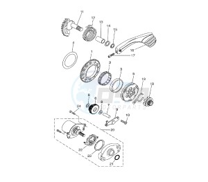 BW'S 50 drawing KICK STARTER GEARS