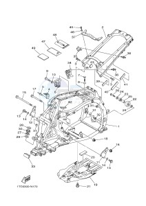 YFZ450R YFZ450RE (1TD3) drawing FRAME