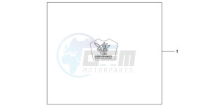 CB600F9 Spain - (SP / 25K) drawing KIT LOGO SE