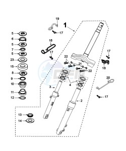 KISBEE 4T OY D drawing FORKS AND STEERING