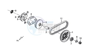 MIO 50 SPORT 45KMH drawing CLUTCH / V BELT